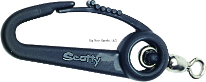 Scotty #1009 Two Lead Weight Swivel Hooks and 6 Wire Joining Connectors  black ,Small