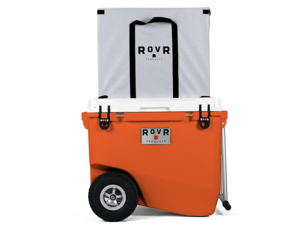 RovR RollR 80 Wheeled Cooler with Handle - All-Terrain Ice Chest Companion  Designed for Outdoor - Camping, Picnic, Beach, Fishing Cooler(Desert) :  : Patio, Lawn & Garden