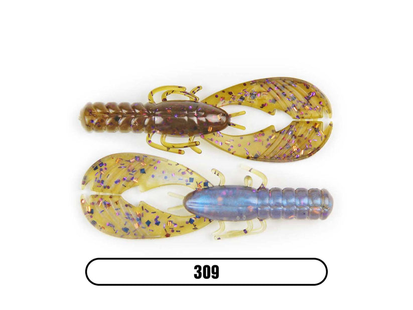 Xzone Lures 4" Muscle Back Craw 7pk