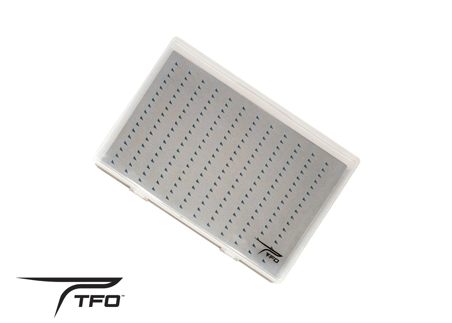 TFO Clear Fly Box With Triangle Slit Foam, Holds 204 Flies