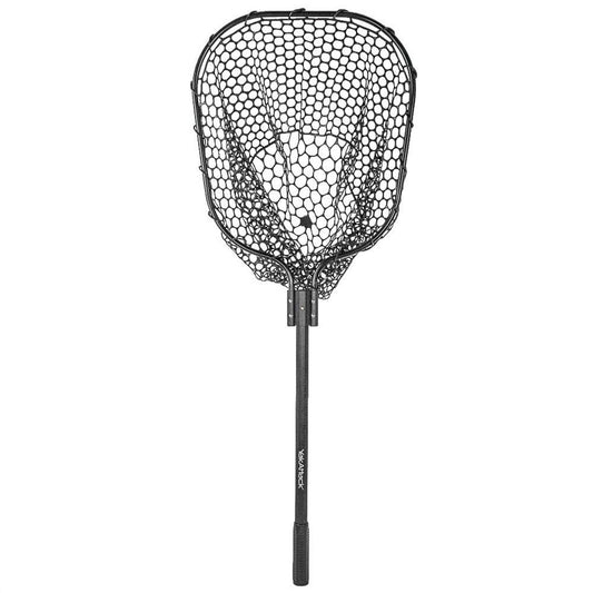 Danielson Landing Net, 35.5" Telescopic Handle, 16"x19" Hoop Size, Black Rubber