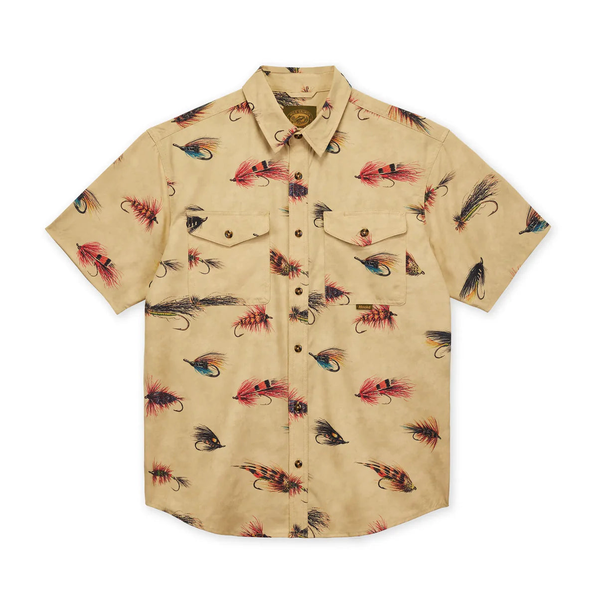 Hooke Men's Atlantic Salmon Flies Short Sleeve