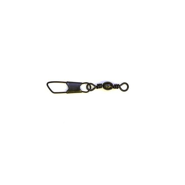 Eagle Claw Barrel Swivel w/ Safety Snap - Black 5Pk