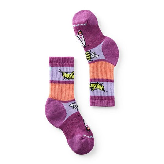 Smartwool Kids' Hike Full Cushion Garden Bugs Pattern Crew Socks
