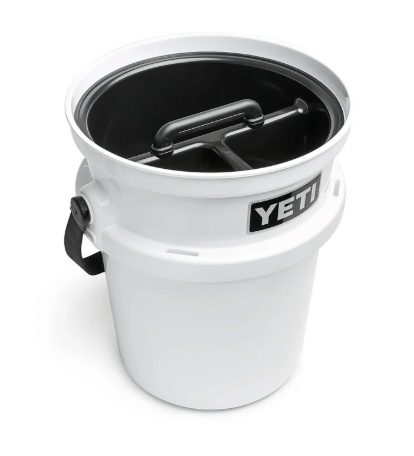Sustainable Savings Yeti Loadout Bucket, White, 5 Gallon, yeti