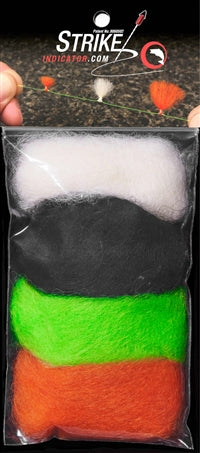 New Zealand Strike Indicator Loose Wool Pack